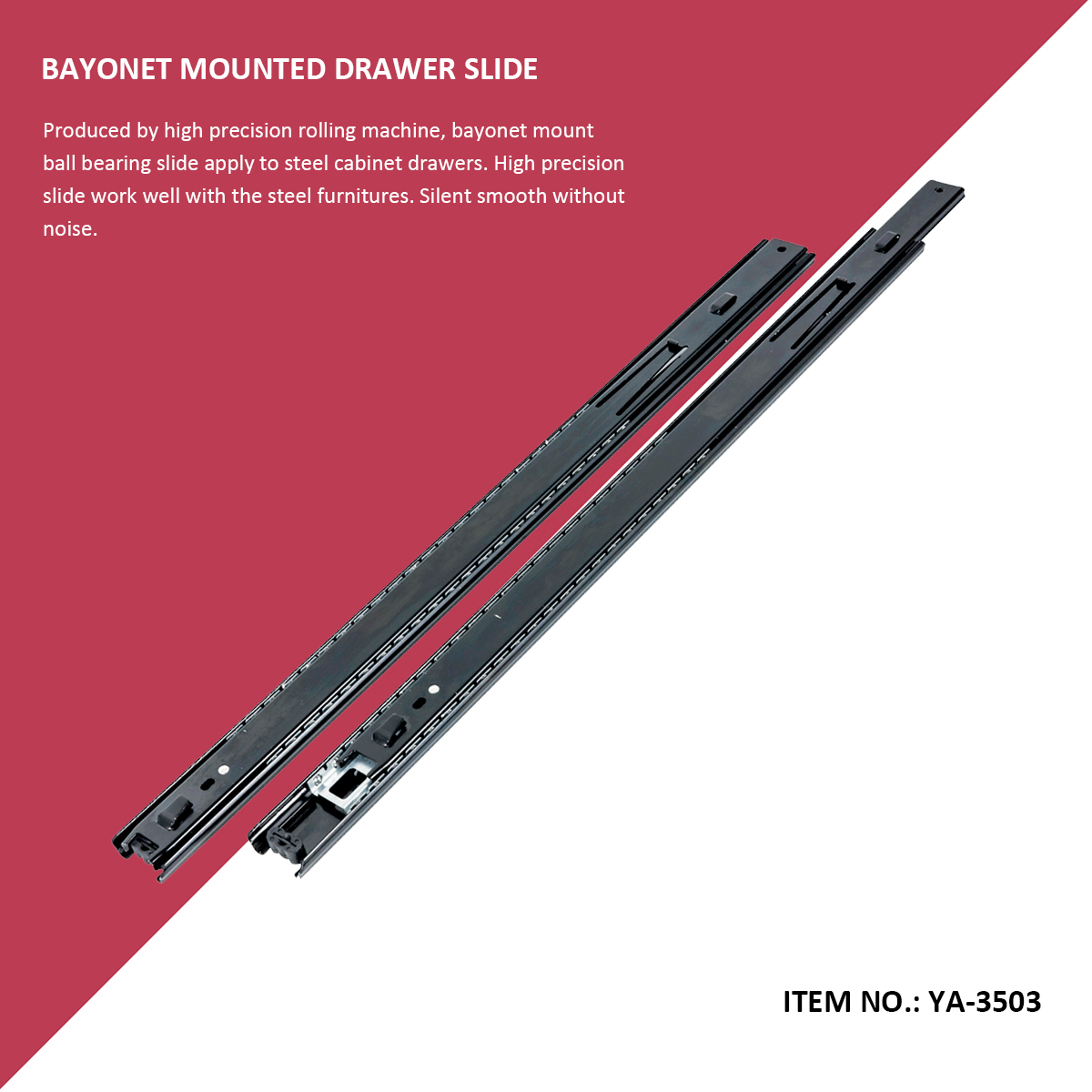 Bayonet Mount Drawer Slide