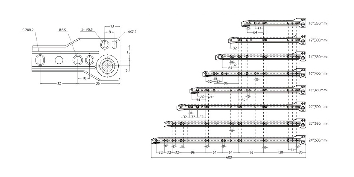 Bottom Mount Roller Slide