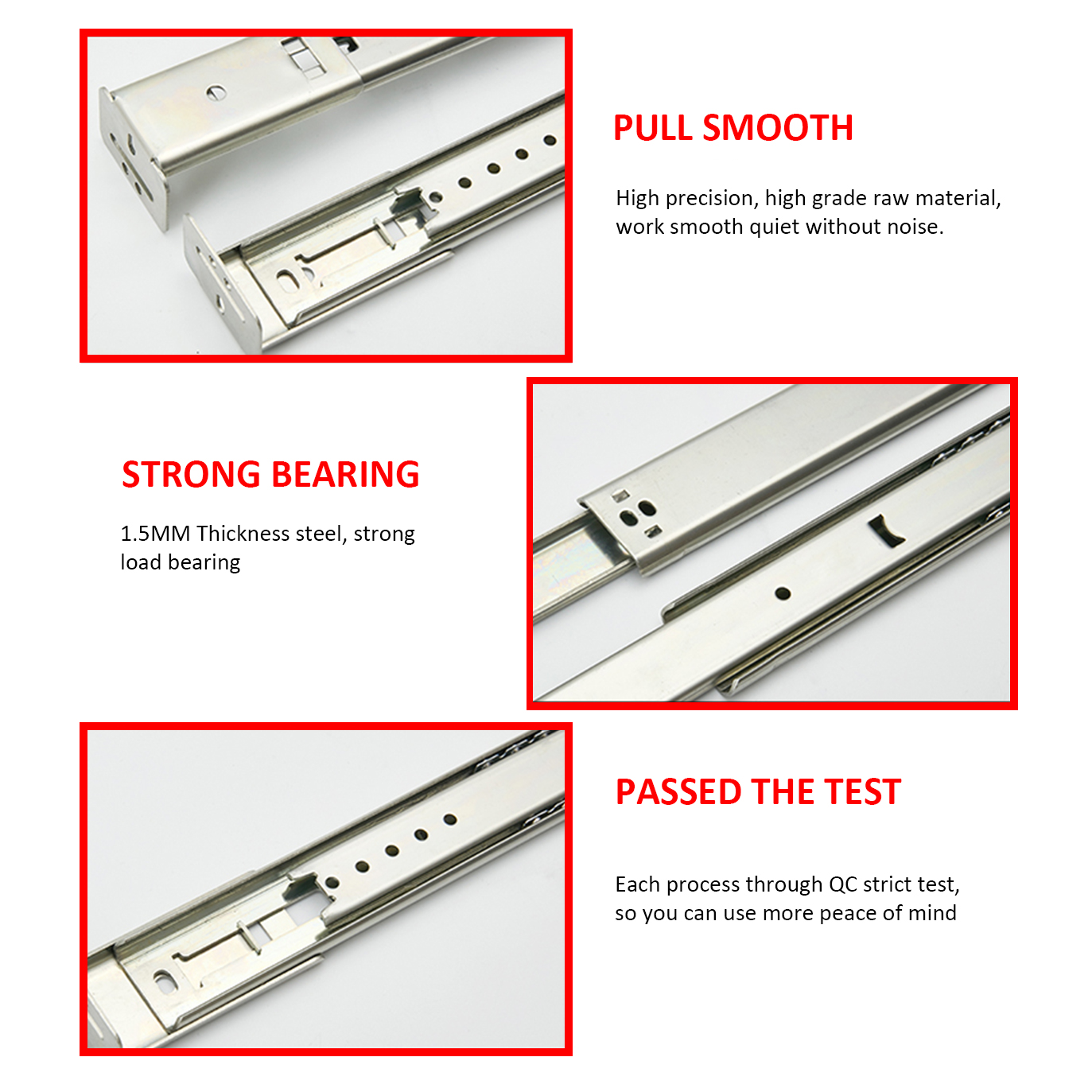 Center Mount Drawer Slide 003