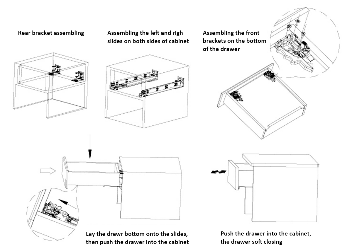 Concealed Drawer Glide Installation