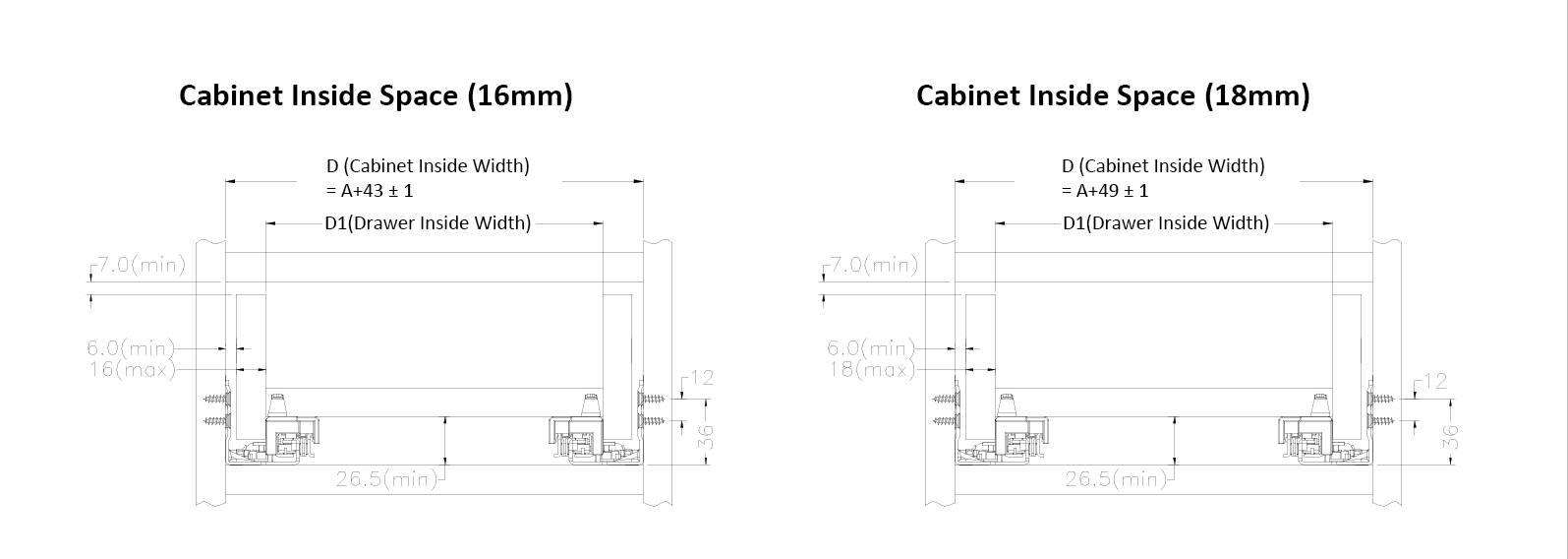 Concealed Drawer Slide 001