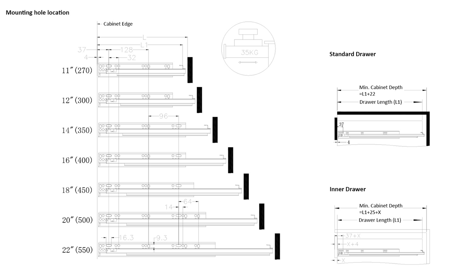 Concealed Drawer Slide 003