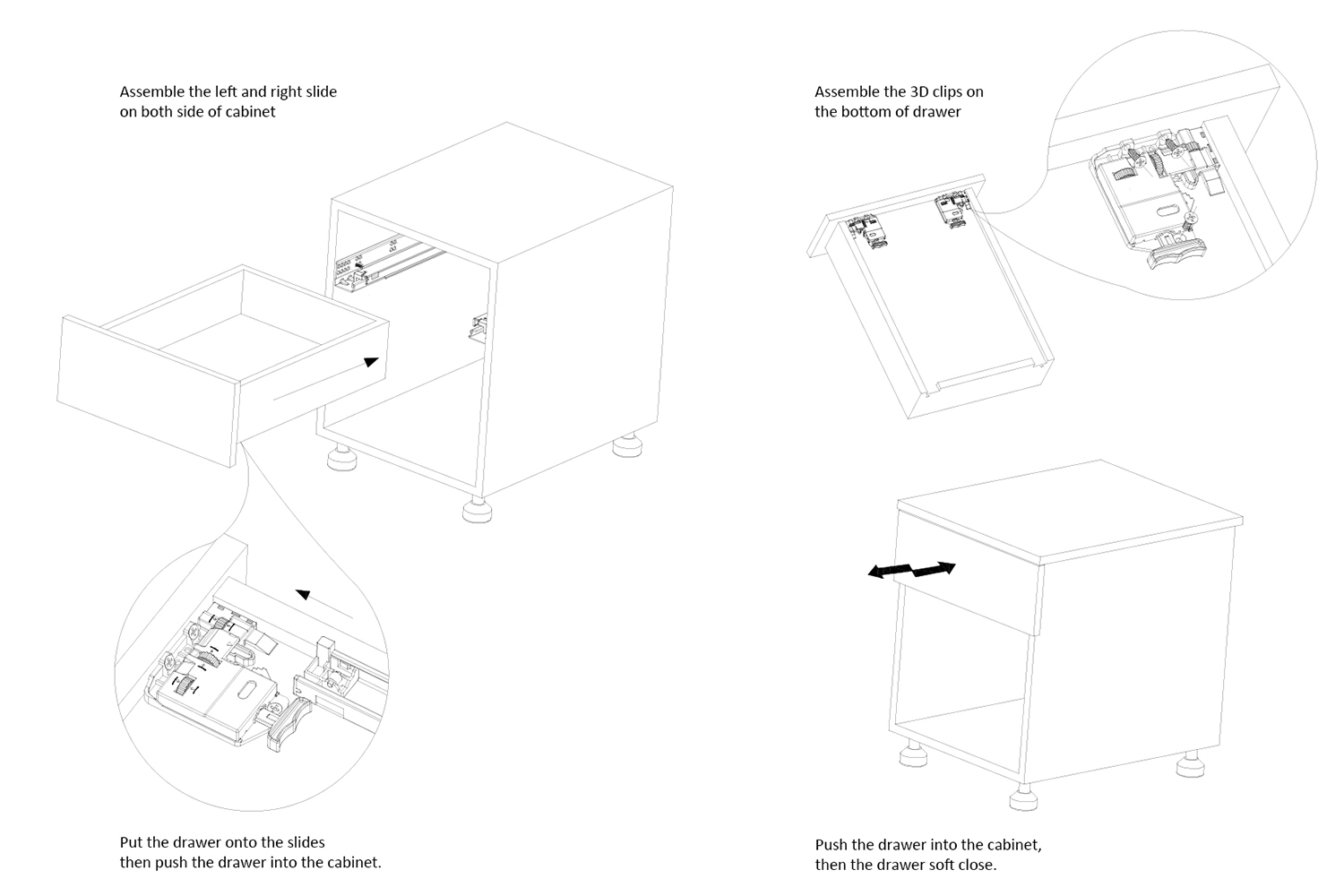 Concealed Drawer Slide 004