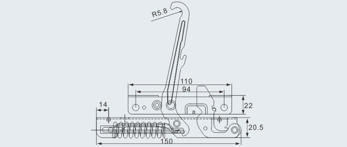 Gas cooker oven door hinge1