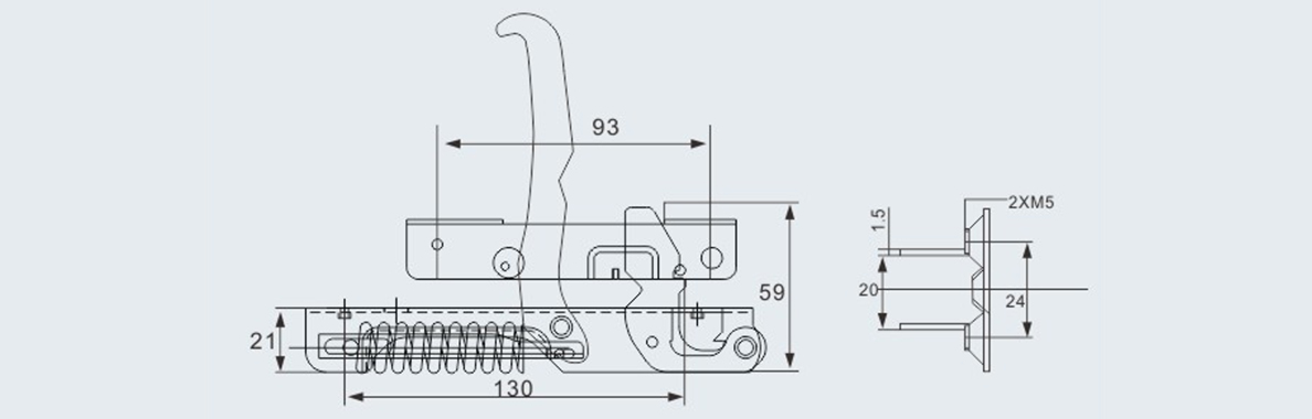 Gas cooker oven door hinge23
