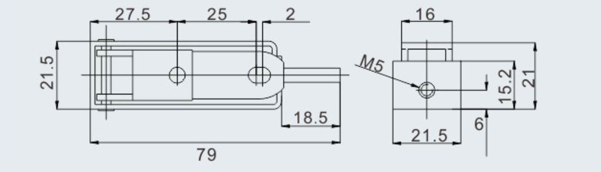 Gas cooker oven drawer hinge spring cotter