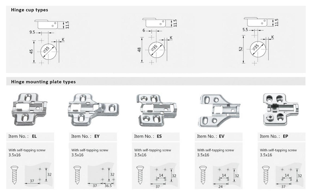 Soft close hinge T45CS-3D 003