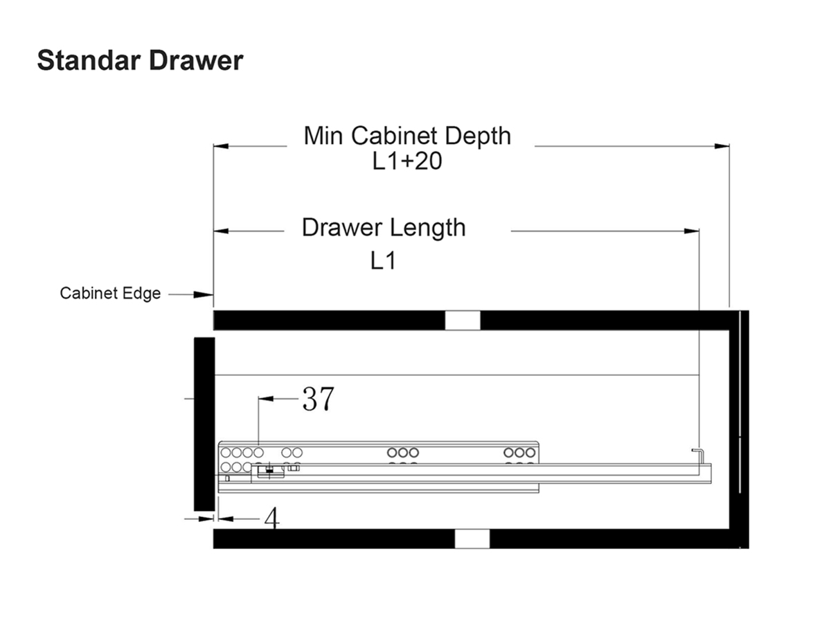 Undermount Drawer Slide 001