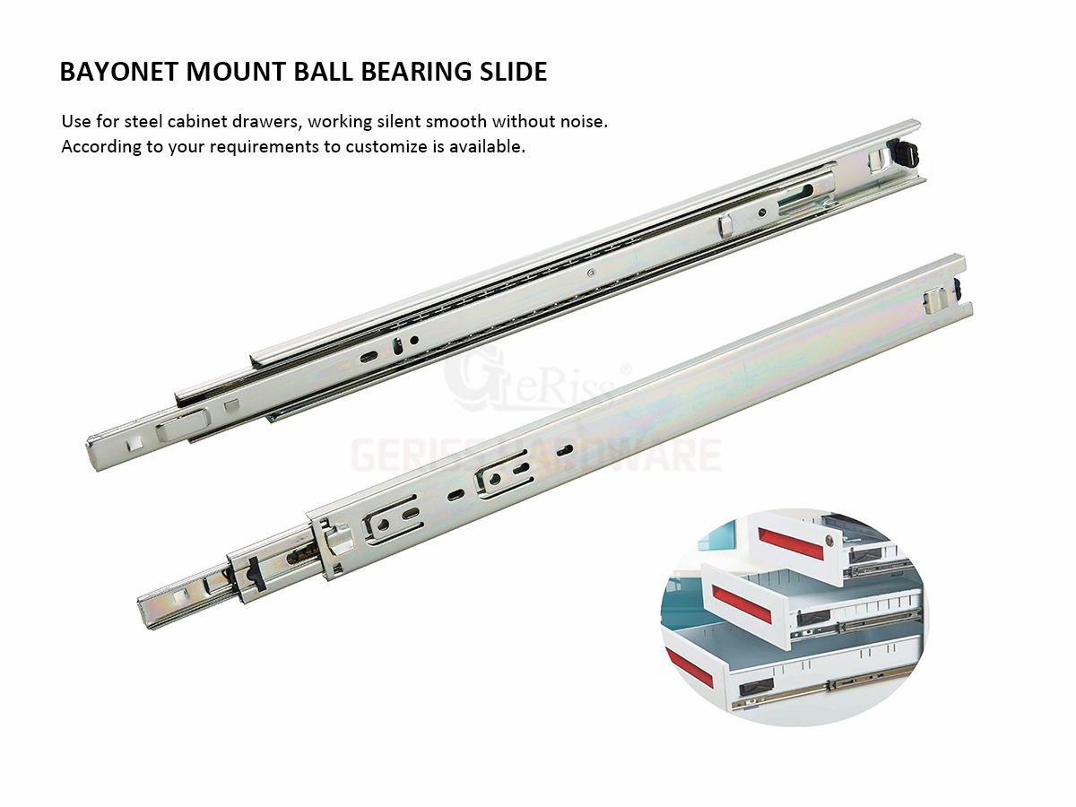 bayonet mount drawer slide