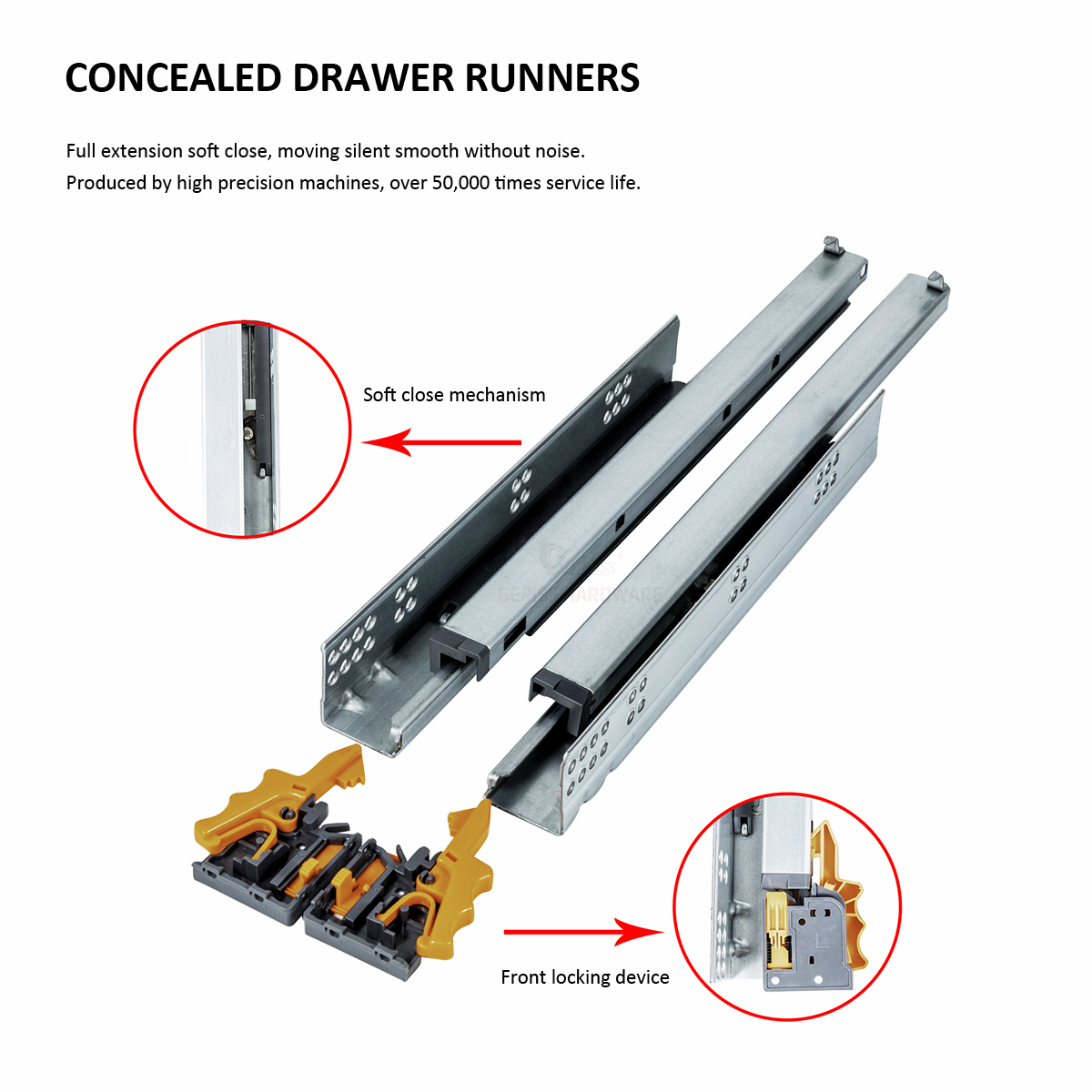 bottom mount drawer slide