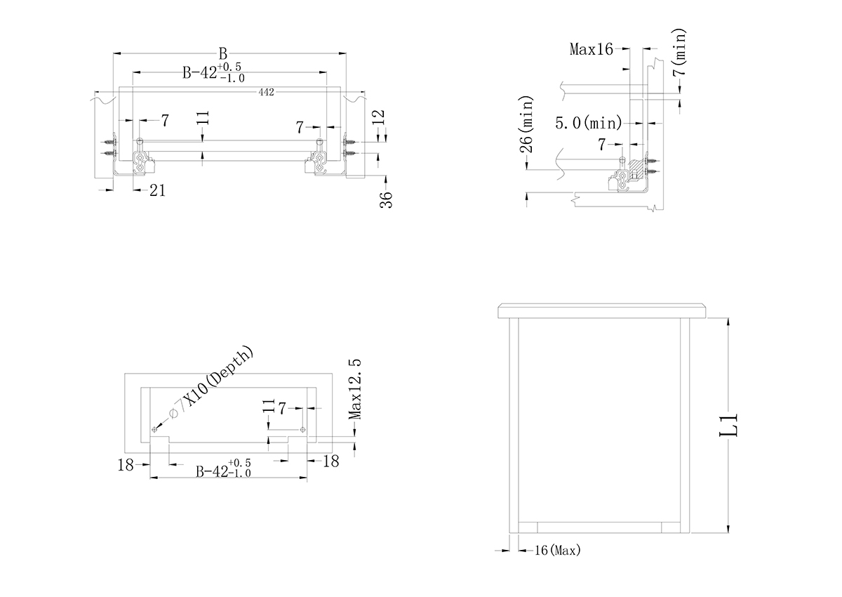 cabinet inside space