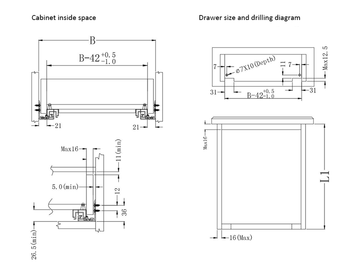 cabinet inside space