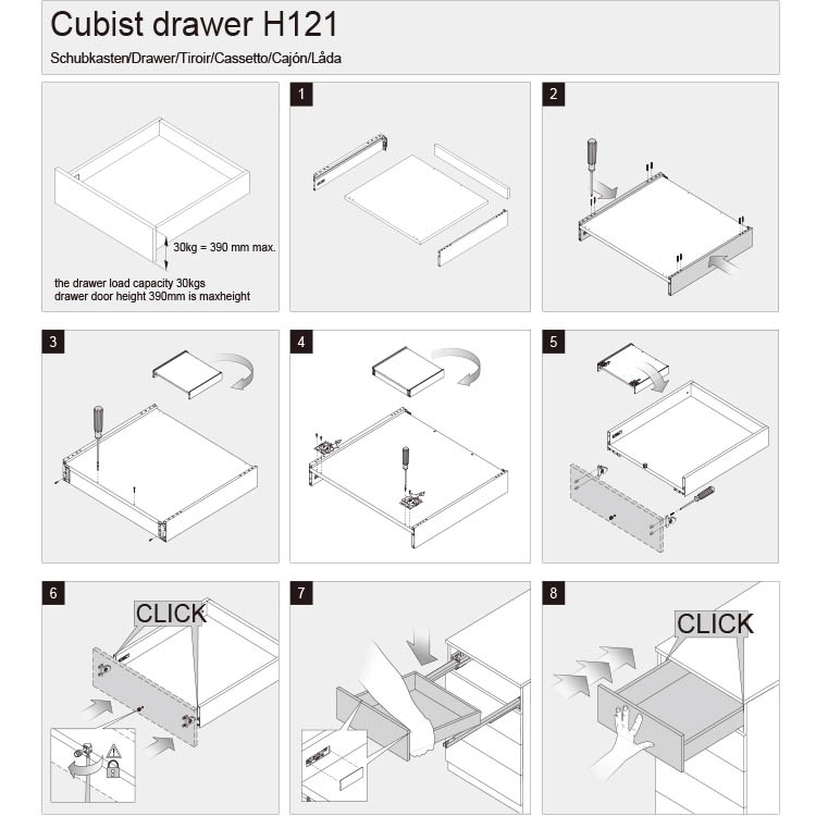 metal drawer box kits