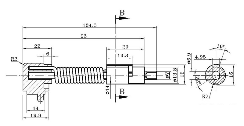 oven glass cover hinge