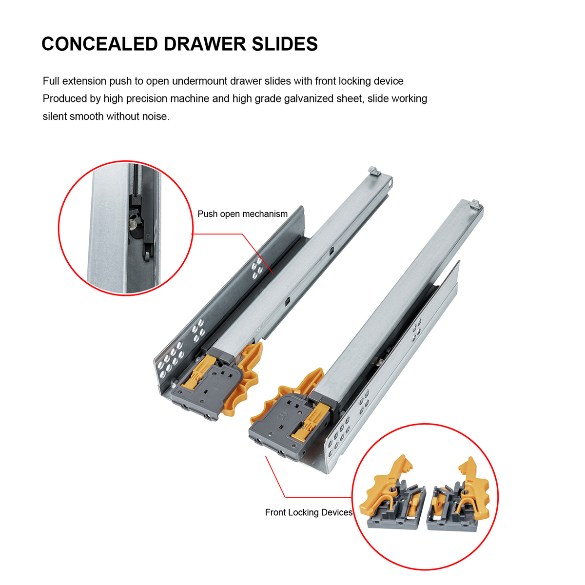 undermount drawer glide