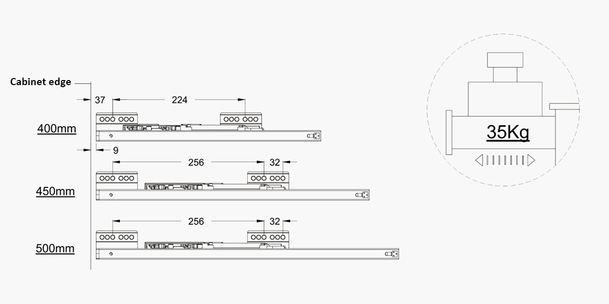 wire-basket slide size